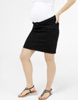 Mamalicious black denim maternity skirt MLLOLA JUPE / 19IW2661N07K003