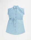 Short sleeve light denim shirt dress for moms-to-be HANADINE 23 / 23VW2678NASP272