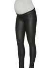 Slim Pregnancy Jeans Coated Mamalicious Black MLRAM SLIM 2 / 17PW26X6N44704