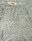 Girls' green Liberty floral fabric sundress and bloomers ADONIA 20 / 20VU1926N18602