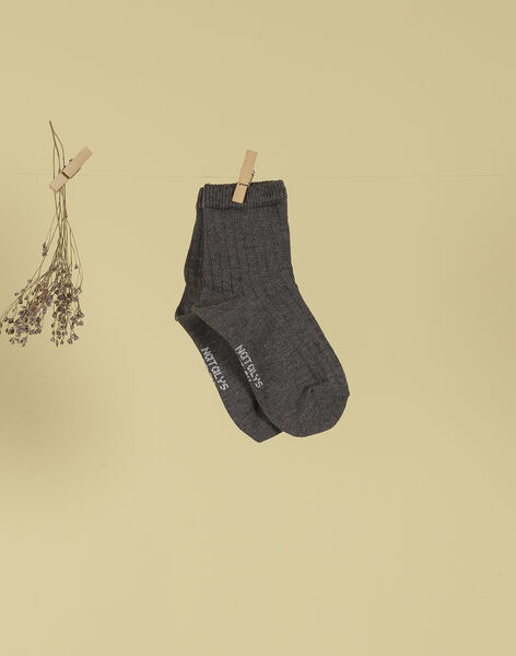 Boys' Charcoal Grey Socks TORELIEN 19 / 19VU6121N47944