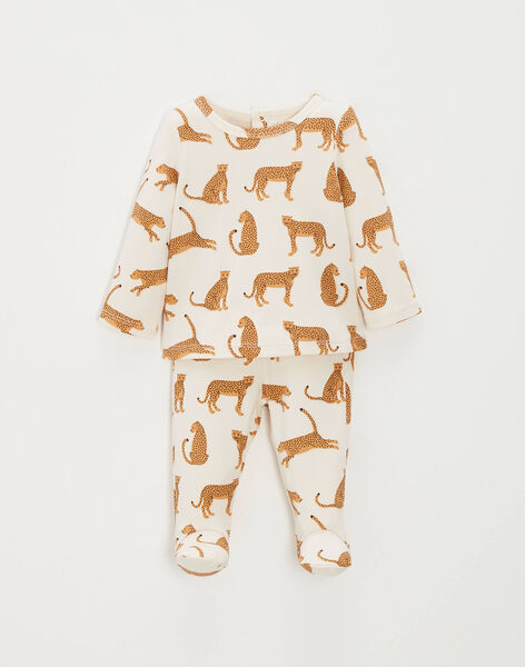 Lightweight 2-piece cotton leopard print pyjamas JERONIMO 24 / 24VX6611N33009