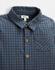 Blue checkered shirt FLAVIAN 22 / 22IU2012N0A216