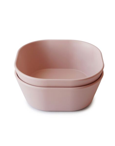 Set of 2 square blush bowls SET 2 BOL BLUSH / 22PRR2026VAID327