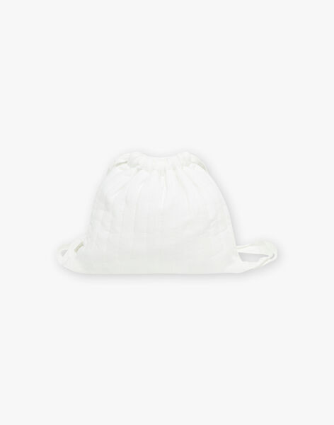 Ecru crèche bag in organic cotton gauze ONIA-EL / PTXQ6412NA7114