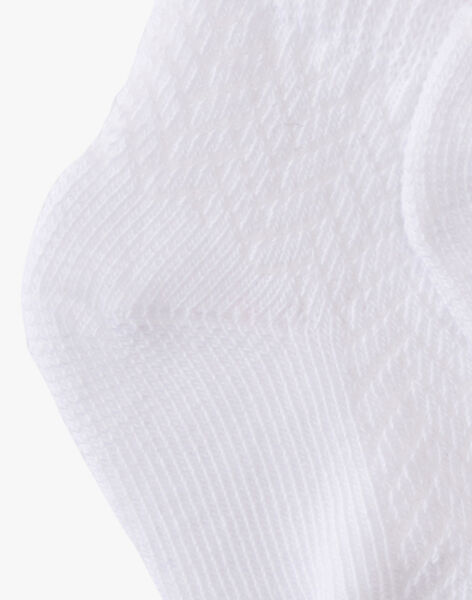 Boys' fancy socks in white ADELIN-EL / PTXV6912N47000