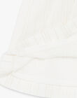 Lurex® gold stripe vanilla dress in girl's cotton CAPUCINE 21 / 21VU1918N18114