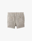 Striped vanilla Bermuda shorts AIMERIC 20 / 20VU2025N02114