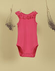 Fuchsia ruffled bodysuit for girls TABBY 19 / 19VU1931N70304
