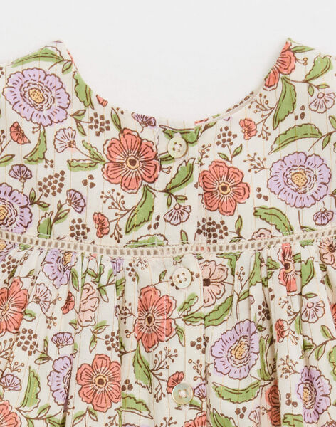 Flower print blouse with lurex stripes JANINE 24 / 24VU1915NM4321