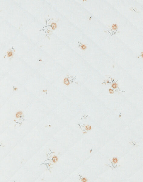 Vanilla girl prenouillère in tubic cotton pima printed flowers DIFLEURS 21 / 21PV7113N31114