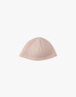 Girls' knit cotton cashmere newborn hat in light pink AMIRETTE 20 / 20PV6811N63307
