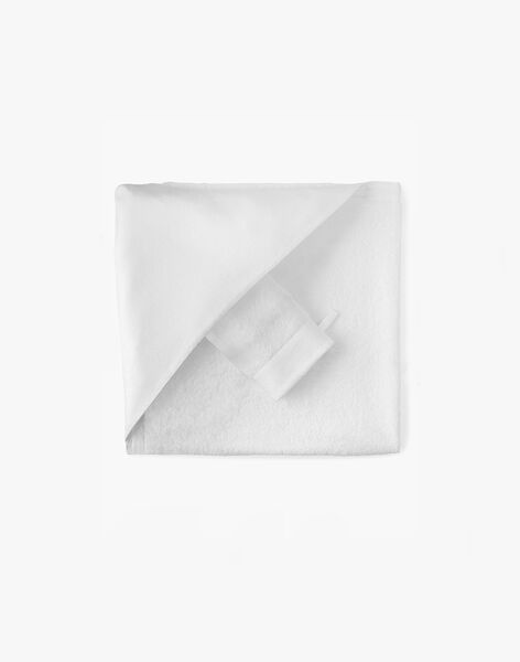Unisex fancy jacquard hooded towel in vanilla AMEDIL-EL / PTXQ6411N73114