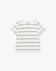 Striped pima cotton t-shirt EMERIC 22 / 22VU20B2N0E114