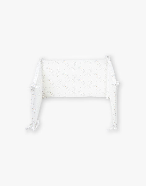 Flower print bed bumper in white POLLY-EL / PTXQ6213N74632