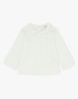 Boys' long-sleeved shirt in vanilla AMBROISE 20 / 20VV2311N0C114