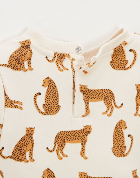 Leopard print fleece sweatshirt JOHNNY 24 / 24VU2012N13009