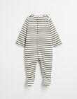 "Happiness" embroidered striped romper IMARIN 23 / 23IX66H7N32009