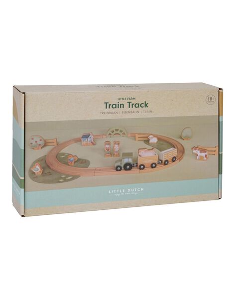 FSC Little farm wooden train track CIRCUIT TRAIN / 23PJJO026JBO999
