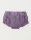 Purple cotton gauze bloomer JULIE 24 / 24VU1911N25710