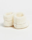 Off white merino wool slippers ICHA ECRU 23 / 23IV7056N48001