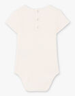 Girl's ribbed short sleeved bodysuit light pink COSANNA 21 / 21VU1911N70321