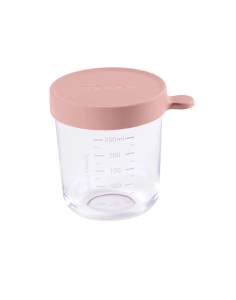 Pink glass conservation pot 400 ml PORTION 400 ROS / 19PRR2006VAI030