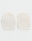 Newborn mittens in unbleached merino wool IMIMINE ECRU 23 / 23IV7056NL6001