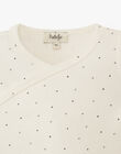 Unisex Pima cotton bodysuit with polka dots APOIS 20 / 20PV2412N2D114