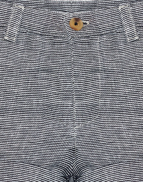 Boys' navy striped shorts ARMAND 20 / 20VU2023N02705