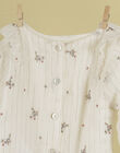 Girls' vanilla printed blouse TITOISEAU 19 / 19VU1924N09114
