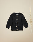 Boys' black knit cardigan VENOISE 19 / 19IU2014N12090