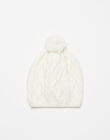 Knitted hat with merino wool twists FARY 22 / 22IU6112N49009