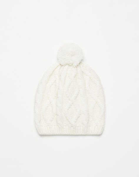 Knitted hat with merino wool twists FARY 22 / 22IU6112N49009