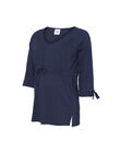 Maternity midnight blue tunic in organic cotton MLDELRAY TOP / 19VW2684N3E713
