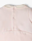Girls' smocked velvet sleepsuit in pink ADANAEL 20 / 20PV7111N31D312