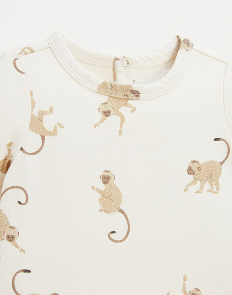 Short sleeve t-shirt with monkey design HISAC 23 / 23VU2042NE3810