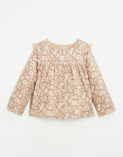 Children's blouse with floral design FATINE 468 22 / 22I129181N09632