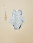 Baby boy heather gray long-sleeve bodysuit T-shirt VADROUILLE 19 / 19IU2014N67114