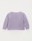 Purple cotton cardigan JULIETTE 24 / 24VU1911N11710