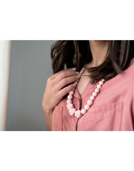 Pink pearl constancy necklace COL ROSE PERLE / 20PCTE008BIJ030