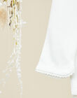 Girls' vanilla long-sleeve collared bodysuit VAJALIA 19 / 19IU1912N29114
