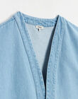 Light denim kimono jacket for moms-to-be HADRIENNE 23 / 23VW2671NF8P269