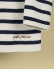 Little prince vanilla striped boys' sweater TICTAC 19 / 19VU2021N13114