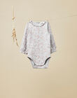 Baby girls' heather gray long-sleeve bodysuit VAJESSIE 19 / 19IU1913N67J920