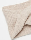 Fancy knitted choker in merino wool FOLGA 468 22 / 22I129682N50806