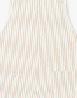 Striped seersucker vanilla boy short dungarees COREY 21 / 21VU2011N06114