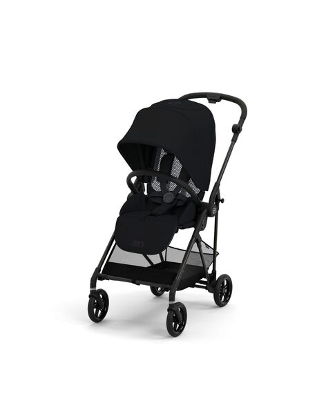 Melio Carbon 3 stroller - Black MELIO V3 CRB BL / 22PBPO015PCE090