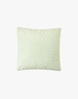 Unisex quilted cushion cover, 40x40 cm, in pale green ALTAHIR-EL / PTXQ6412N87602
