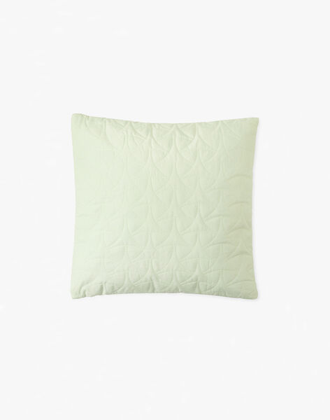 Unisex quilted cushion cover, 40x40 cm, in pale green ALTAHIR-EL / PTXQ6412N87602